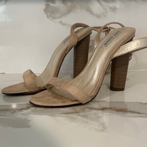 Cape Robbin Beige Strappy Heels